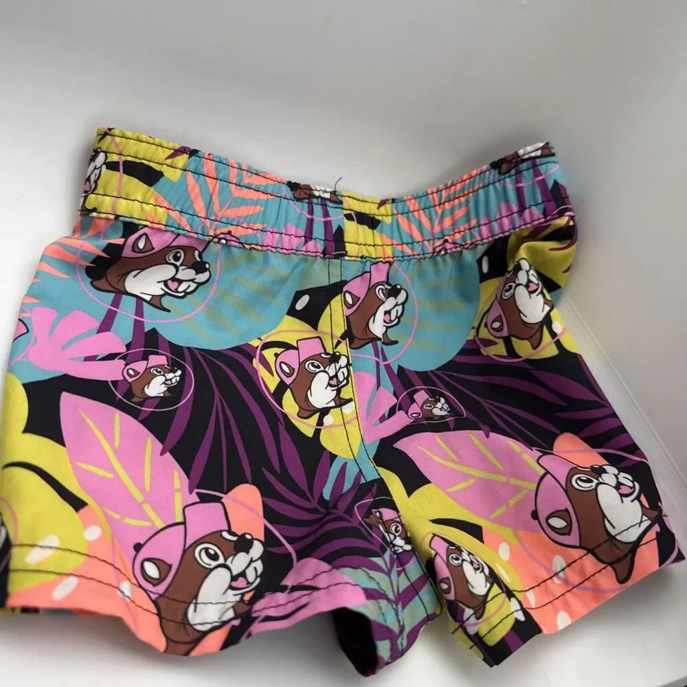 Buc-ees Tropical Swim Trunks Baby 3-6 Month